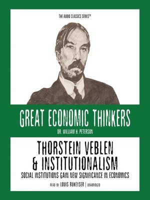 cover image of Thorstein Veblen and Institutionalism